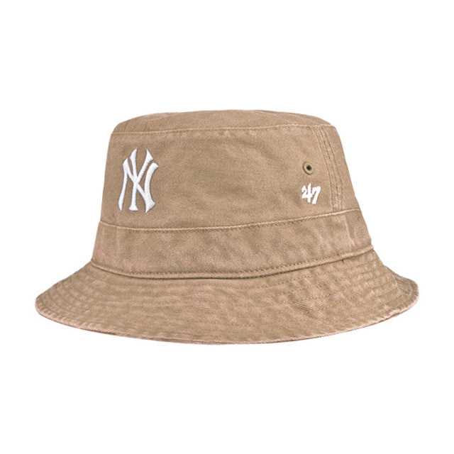 47브랜드 뉴욕양키스 MLB 버킷햇 남자 여성 등산 낚시 벙거지 모자 B-BKT17GWF-KHD