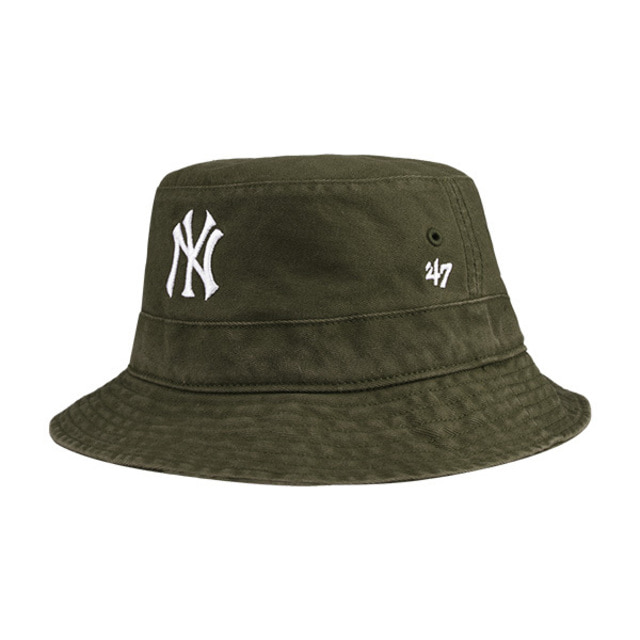 47브랜드 뉴욕양키스 MLB 버킷햇 남자 여성 등산 낚시 벙거지 모자 B-BKT17GWF-SWA