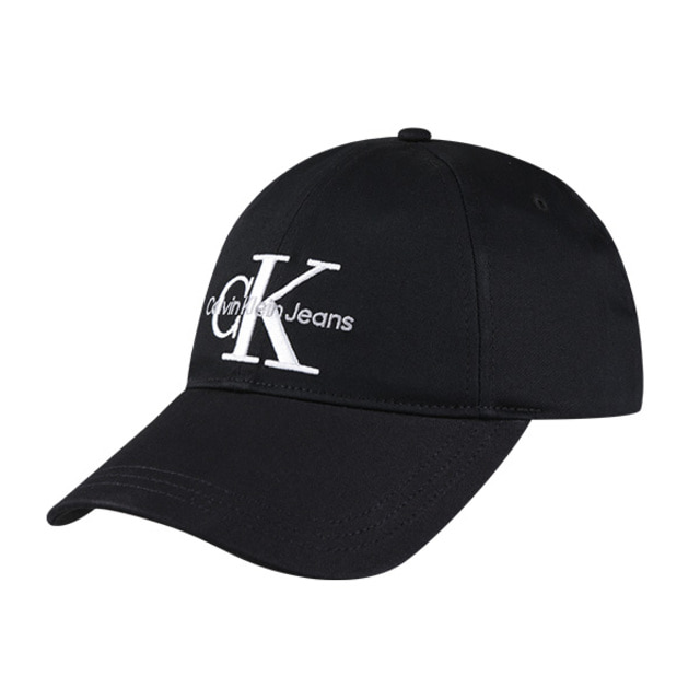 캘빈클라인 CK 남녀공용 모노그램 엠브로이더리 볼캡 모자 K50K510061-BDS